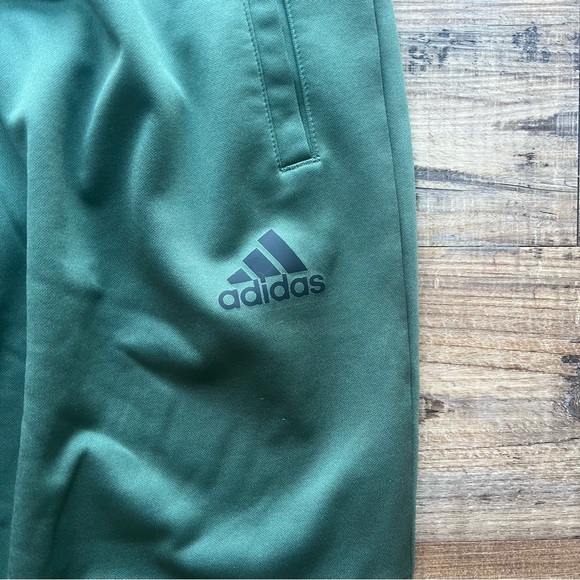 Adidas Men's Game and Go Fleece Tapered Track Pants AEROREADY Green Oxide Sz XL - Picture 2 of 8